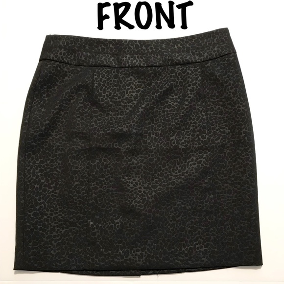 NWOT, Cynthia Rowley Black Printed Pencil Skirt - Picture 4 of 7